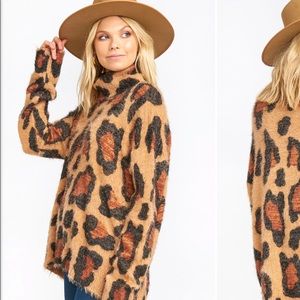 ShowMeYourMuMu Fatima Leopard TurtleneySweater XS